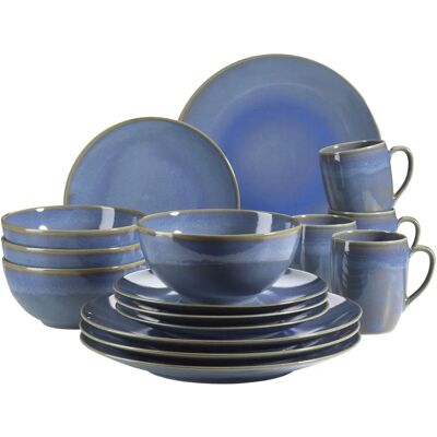 Mäser Ossia Blau Keramik Geschirr-Set - 16 Teile Mäser Ossia Blau Keramik Geschirr-Set - 16 Teile