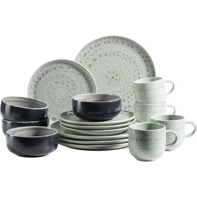 Set di Stoviglie in Ceramica Mäser - Verde - 16 pezzi Set di Stoviglie in Ceramica Mäser - Verde - 16 pezzi