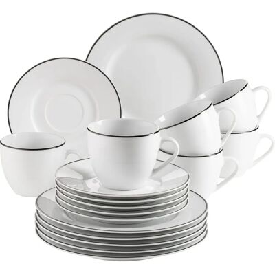Mäser Enna porslinsservis - Elegant design för 6 Mäser Enna porslinsservis - Elegant design för 6