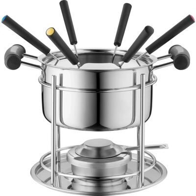 MÄSER Edelstahl Fondue-Set - 1,8L, Silber - Fondue MÄSER Edelstahl Fondue-Set - 1,8L, Silber - Fondue