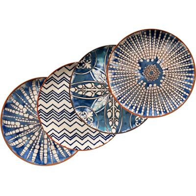 Mäser Iberico Blue - Set di Piatti - 4 pezzi, 32cm Mäser Iberico Blue - Set di Piatti - 4 pezzi, 32cm