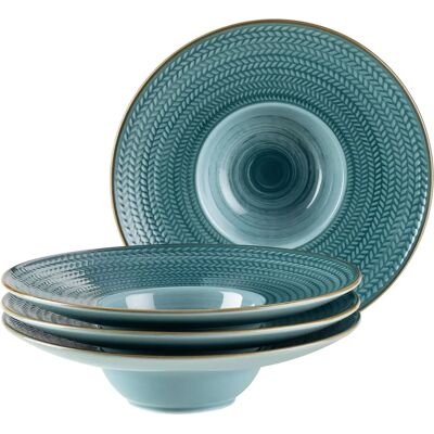 Mäser Set med 4 pastatallrikar, 26,2 cm, blå Mäser Set med 4 pastatallrikar, 26,2 cm, blå
