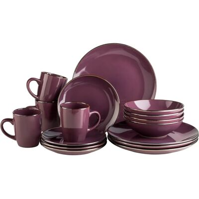 Mäser Violet 16 pièces - Service de Vaisselle Mäser Violet 16 pièces - Service de Vaisselle