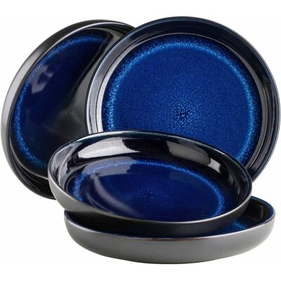 Mäser Niara Black Ceramic Soup Plate Set - Soup Plate Set Mäser Niara Black Ceramic Soup Plate Set - Soup Plate Set