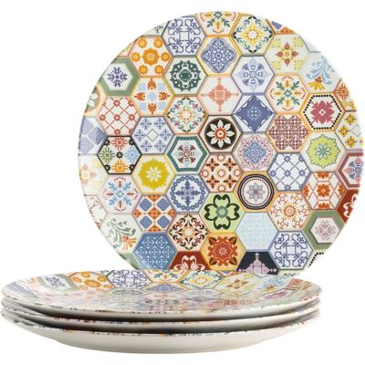 Mäser 4-teiliges Keramik-Plate-Set - Mehrfarbig Mäser 4-teiliges Keramik-Plate-Set - Mehrfarbig