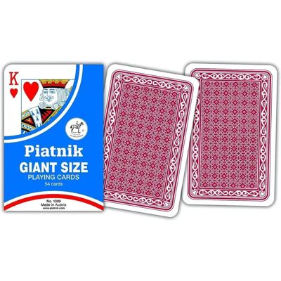 PIATNIK Gigantyczne karty do gry - 52 kart + jokery PIATNIK Gigantyczne karty do gry - 52 kart + jokery