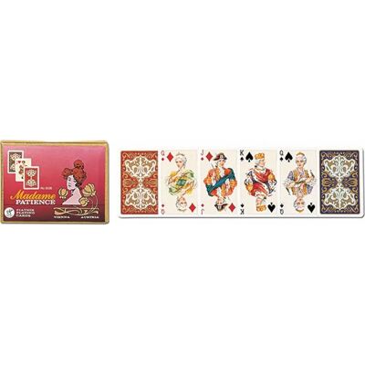 Piatnik Madame Patience - 2 Kartensätze mit 55 Karten Piatnik Madame Patience - 2 Kartensätze mit 55 Karten