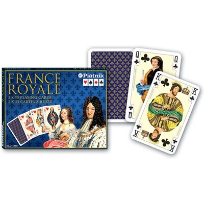 Piatnik Luxe France Royale Speelkaarten - Dubbelpak Piatnik Luxe France Royale Speelkaarten - Dubbelpak