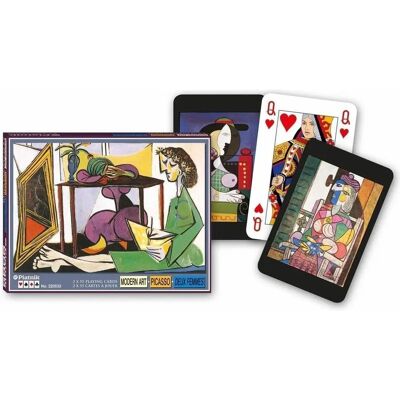 Cartes Piatnik Picasso - 2 Paquets, Boîte Noire - Publicité Cartes Piatnik Picasso - 2 Paquets, Boîte Noire - Publicité