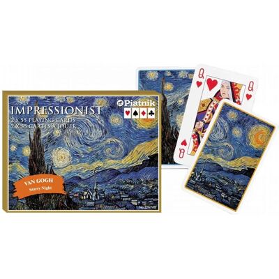 Karty do gry Piatnik Van Gogh Noc Gwiaździsta - Format Mostek Karty do gry Piatnik Van Gogh Noc Gwiaździsta - Format Mostek