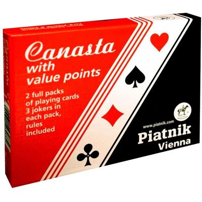Pack double de Canasta Jedko Games avec points - Jeu de cartes Pack double de Canasta Jedko Games avec points - Jeu de cartes