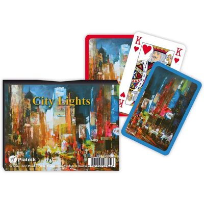 Piatnik Luxe Cartes Rami Lumière de la Ville - Cartes à Jouer Piatnik Luxe Cartes Rami Lumière de la Ville - Cartes à Jouer