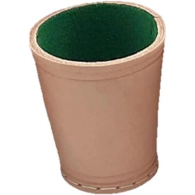 Piatnik Modèle 2973 Tasse de Dés en Cuir - Feutre Vert Piatnik Modèle 2973 Tasse de Dés en Cuir - Feutre Vert
