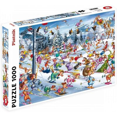 Piatnik Ruyer Puzzle Świąteczne Narciarstwo - Puzzle Piatnik Ruyer Puzzle Świąteczne Narciarstwo - Puzzle