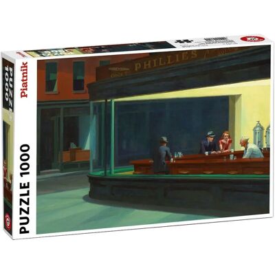 Piatnik Edward Hopper - Nighthawks Puzzle - 1000 Pièces Piatnik Edward Hopper - Nighthawks Puzzle - 1000 Pièces