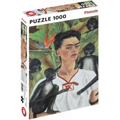 Piatnik Kahlo Autoportret z Małpami - Puzzle 1000 Elementów Piatnik Kahlo Autoportret z Małpami - Puzzle 1000 Elementów