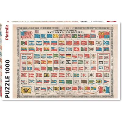 Piatnik National Emblems Flags Puzzle - 1000 Teile Piatnik National Emblems Flags Puzzle - 1000 Teile