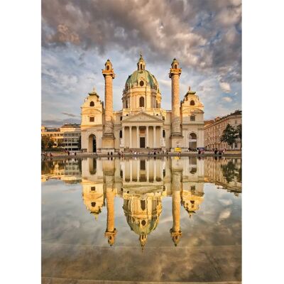 Puzzle Karlskirche Vienne - 1000 Pièces Puzzle Karlskirche Vienne - 1000 Pièces
