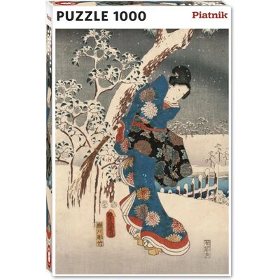 Piatnik Hiroshige - Ukiyo-e, Histoire de Genji Puzzle - 1000 Pièces - Publicité Piatnik Hiroshige - Ukiyo-e, Histoire de Genji Puzzle - 1000 Pièces - Publicité