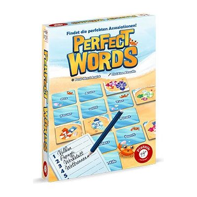 Piatnik Perfect Words - Jeu de mots croisés coopératif - Jeu de société Piatnik Perfect Words - Jeu de mots croisés coopératif - Jeu de société
