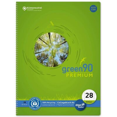 Staufen College Pad Grün - Notizbuch - 80 Blätter, linie 28 - Umweltfreundlich Staufen College Pad Grün - Notizbuch - 80 Blätter, linie 28 - Umweltfreundlich
