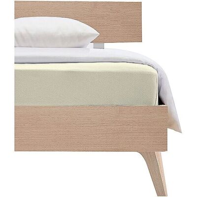 Fleuresse Sábana ajustable de Jersey - Beige crema - 130x200cm Fleuresse Sábana ajustable de Jersey - Beige crema - 130x200cm