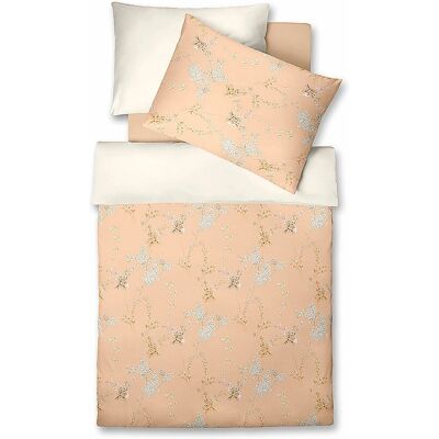Fleuresse - Satin Linge de lit Art - Pêche Orange - 140x200 - Publicité Fleuresse - Satin Linge de lit Art - Pêche Orange - 140x200 - Publicité