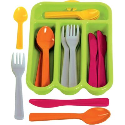 Gowi Toys Set di Posate Verdi - Set da 4 - Posate Gowi Toys Set di Posate Verdi - Set da 4 - Posate