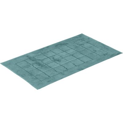 VOSSEN Pamutfürdőszőnyeg - 60x100 cm - Szürke - Téglalap - Magas-Alacsony - Fürdőszobai kiegészítő VOSSEN Pamutfürdőszőnyeg - 60x100 cm - Szürke - Téglalap - Magas-Alacsony - Fürdőszobai kiegészítő
