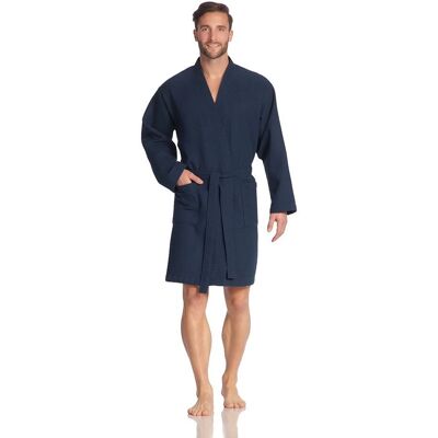 Vossen - Bademantel Pique Rom - Couleur: 476 - winternight - XXL - Bathrobe - Publicité Vossen - Bademantel Pique Rom - Couleur: 476 - winternight - XXL - Bathrobe - Publicité