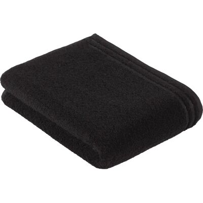 VOSSEN Schwarzes Baumwollbadetuch - 67x140cm - Badetuch VOSSEN Schwarzes Baumwollbadetuch - 67x140cm - Badetuch