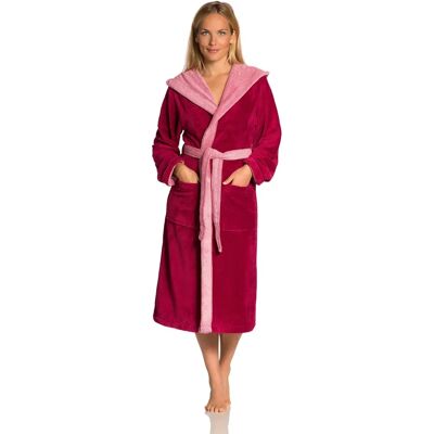 VOSSEN Poppy Mikrofaser Walkfrottier Bademantel - Unisex, Flieder VOSSEN Poppy Mikrofaser Walkfrottier Bademantel - Unisex, Flieder