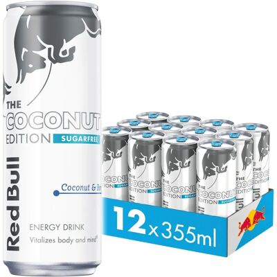Red Bull - Sugar Free Coconut Edition - 355ml - 12-pack - Energy drink Red Bull - Sugar Free Coconut Edition - 355ml - 12-pack - Energy drink