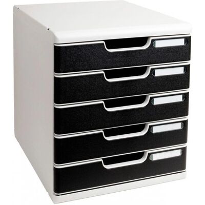 Exacompta Modell 301014D Schreibtisch Organizer - Schwarz / Grau Exacompta Modell 301014D Schreibtisch Organizer - Schwarz / Grau