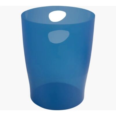 EXACOMPTA 45360D Waste Bin - Dark Blue Transparent EXACOMPTA 45360D Waste Bin - Dark Blue Transparent