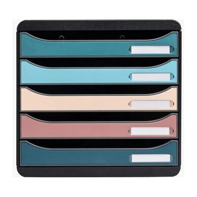 Exacompta 30934D - Big Box Plus Skandi - Cassettiere 5 Scomparti - Organizzatore da Scrivania Exacompta 30934D - Big Box Plus Skandi - Cassettiere 5 Scomparti - Organizzatore da Scrivania