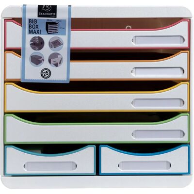 Exacompta White Desk Drawer Organizer - A4 Office Storage Exacompta White Desk Drawer Organizer - A4 Office Storage