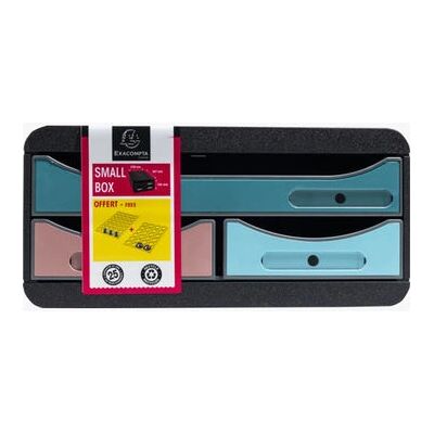 Exacompta 311606D SmallBox 3-skuff Organizer - Kontor Exacompta 311606D SmallBox 3-skuff Organizer - Kontor