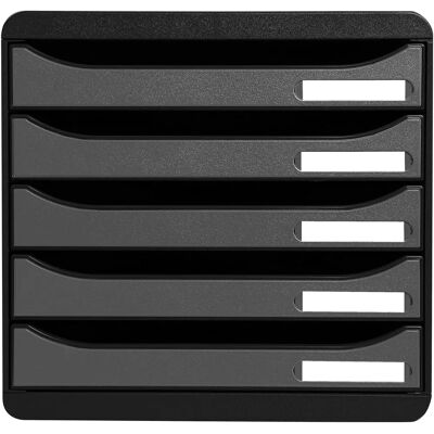 Exacompta Silber 5-Schubladen-Box - Ablage Exacompta Silber 5-Schubladen-Box - Ablage