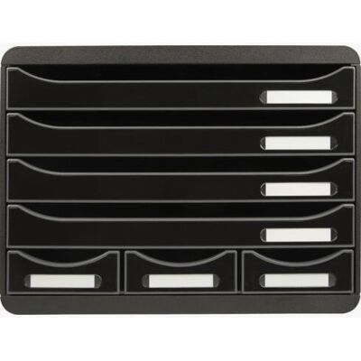 Exacompta 307714D Unité de tiroirs de bureau - Noir - Publicité Exacompta 307714D Unité de tiroirs de bureau - Noir - Publicité