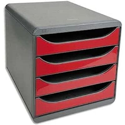 EXACOMPTA Big-Box 4 Schubladen Iderama - Rot EXACOMPTA Big-Box 4 Schubladen Iderama - Rot