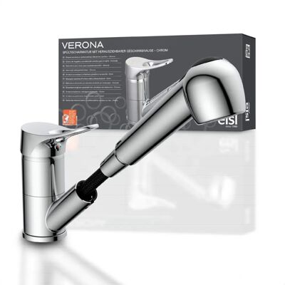 EISL Verona Küchenarmatur - Drehbarer Wasserhahn, Ausziehbare Brause EISL Verona Küchenarmatur - Drehbarer Wasserhahn, Ausziehbare Brause
