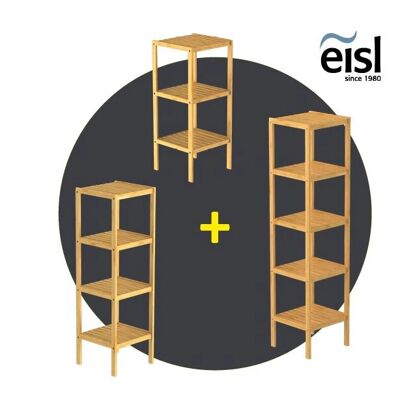 EISL Bambus Badezimmerregal - 5 Ablagen - Beige - Badregal EISL Bambus Badezimmerregal - 5 Ablagen - Beige - Badregal