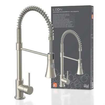 Miscelatore cucina EISL LEON - grigio (acciaio inossidabile) - rotazione a 360° Miscelatore cucina EISL LEON - grigio (acciaio inossidabile) - rotazione a 360°