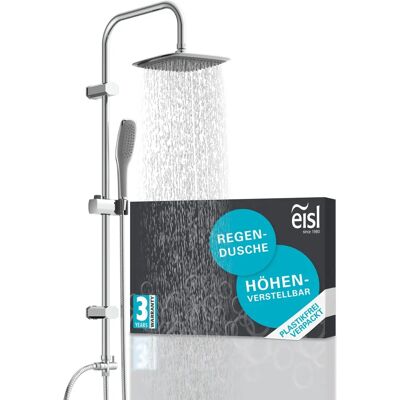 EISL Easy Fresh Duschset - Höhenverstellbare Wandhalterung - 2-in-1 Regen- & Handbrause - Chrom EISL Easy Fresh Duschset - Höhenverstellbare Wandhalterung - 2-in-1 Regen- & Handbrause - Chrom