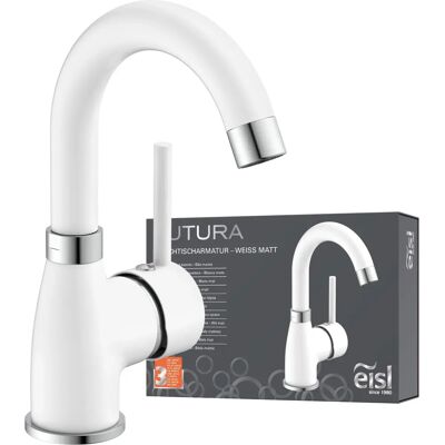 vidaXL Miscelatore lavabo EISL FUTURA Bianco-Cromo - Miscelatore lavabo vidaXL Miscelatore lavabo EISL FUTURA Bianco-Cromo - Miscelatore lavabo