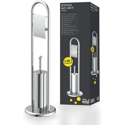 VidaXL EISL WC-Garnitur Chrom - 2-in-1 Badezimmer-Set VidaXL EISL WC-Garnitur Chrom - 2-in-1 Badezimmer-Set