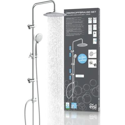 EISL Duschset - Verstellbare Handbrause, Chrom, 106cm EISL Duschset - Verstellbare Handbrause, Chrom, 106cm