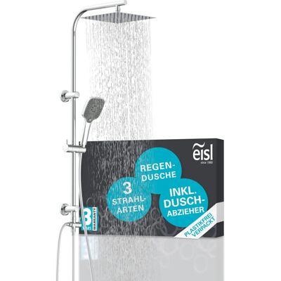 EISL Easy Deluxe Chrom Duschset - Höhenverstellbar & Regendusche EISL Easy Deluxe Chrom Duschset - Höhenverstellbar & Regendusche