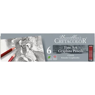 Cretacolor CLEOS Fine Art Graphite - Crayons graphite - Publicité Cretacolor CLEOS Fine Art Graphite - Crayons graphite - Publicité
